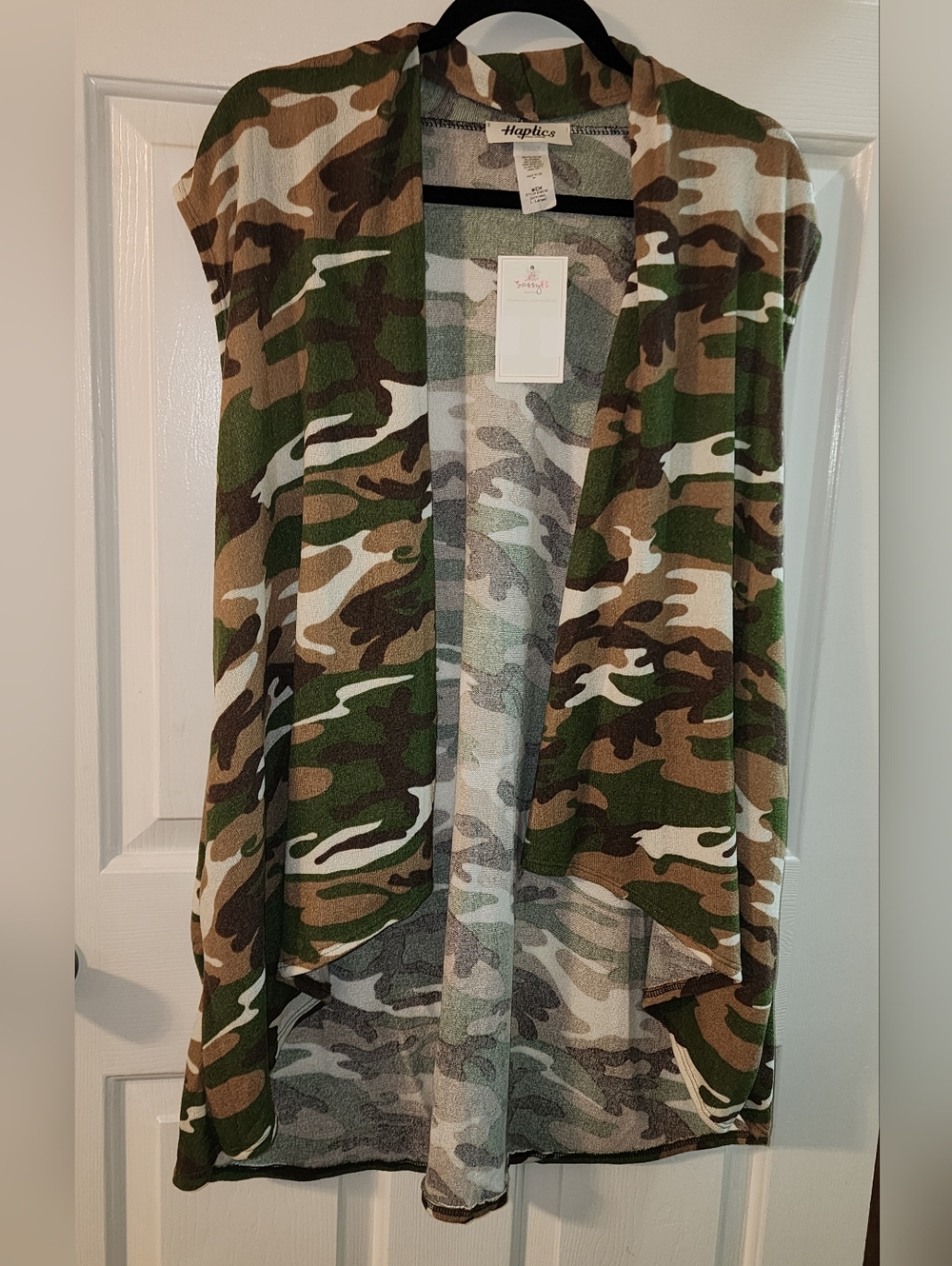 Haptics Camo Vest Cardigan